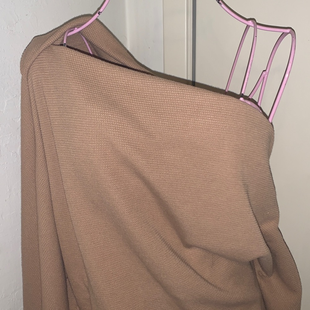 🎁Like New We the Free Tan Waffle L/S Shirt  #OB1164801 - XS - Picture 6 of 12
